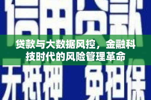 遵化市贷款与大数据风控，金融科技时代的风险管理革命