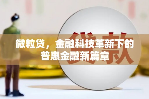 张掖微粒贷，金融科技革新下的普惠金融新篇章