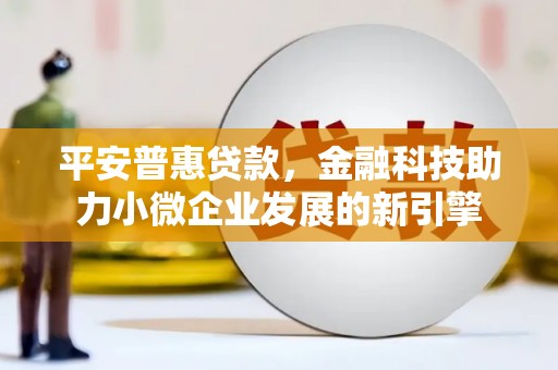 沧县平安普惠贷款，金融科技助力小微企业发展的新引擎