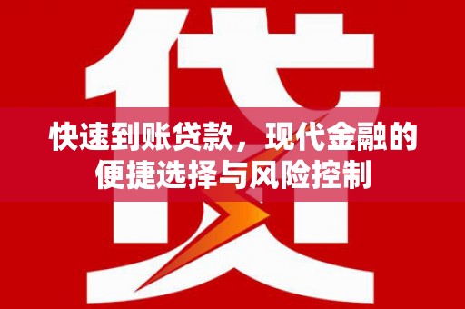 阳高快速到账贷款，现代金融的便捷选择与风险控制