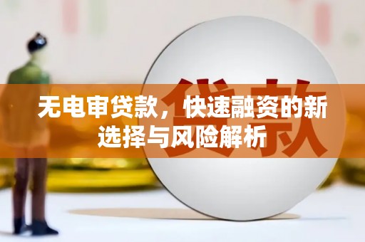 海陵无电审贷款，快速融资的新选择与风险解析
