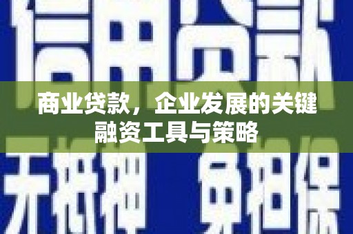 邢台商业贷款，企业发展的关键融资工具与策略