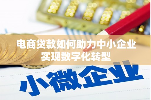 临西电商贷款如何助力中小企业实现数字化转型
