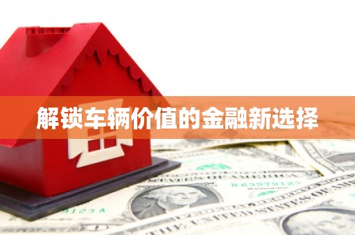 宜州解锁车辆价值的金融新选择