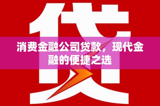柞水消费金融公司贷款，现代金融的便捷之选