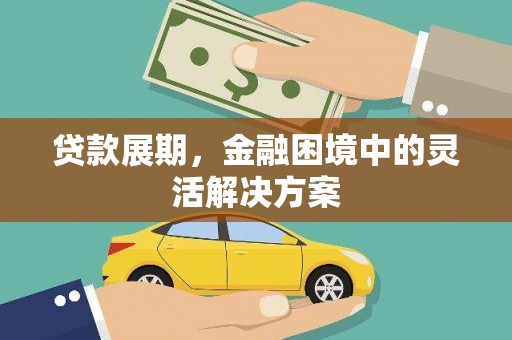 双湖贷款展期，金融困境中的灵活解决方案