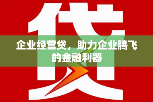 吴忠企业经营贷，助力企业腾飞的金融利器
