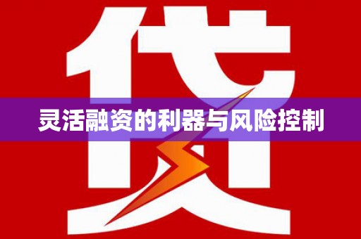 东方灵活融资的利器与风险控制