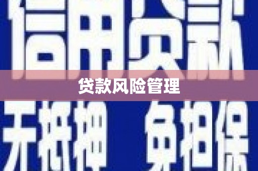 镜铁贷款风险管理