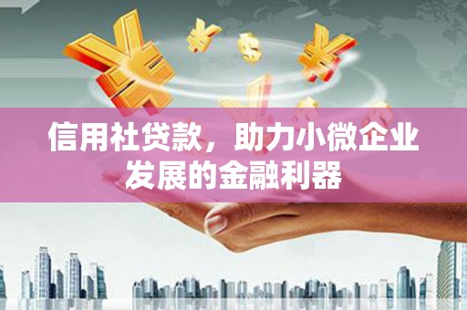 永德信用社贷款，助力小微企业发展的金融利器