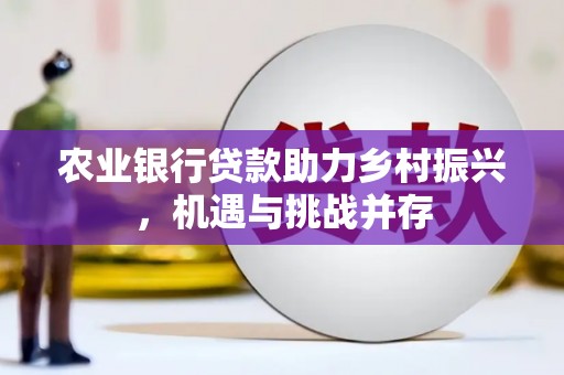 阿巴嘎旗农业银行贷款助力乡村振兴，机遇与挑战并存