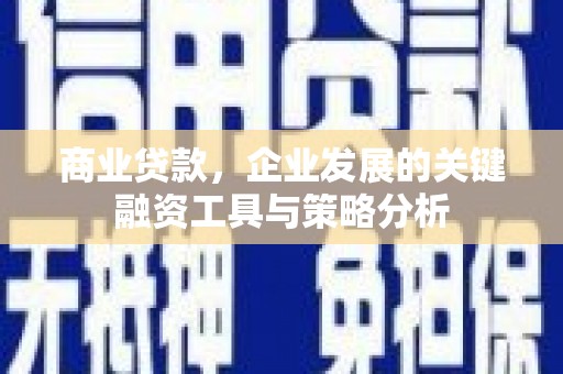 阿城商业贷款，企业发展的关键融资工具与策略分析
